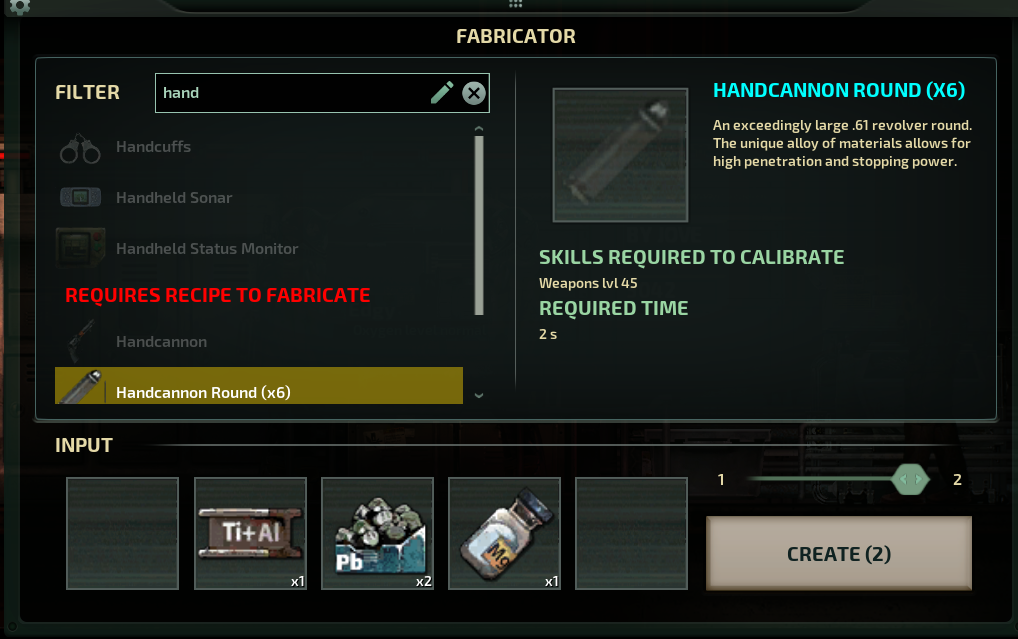 [1.0] Fabricator says you can craft 2 materials using ingredients for 1