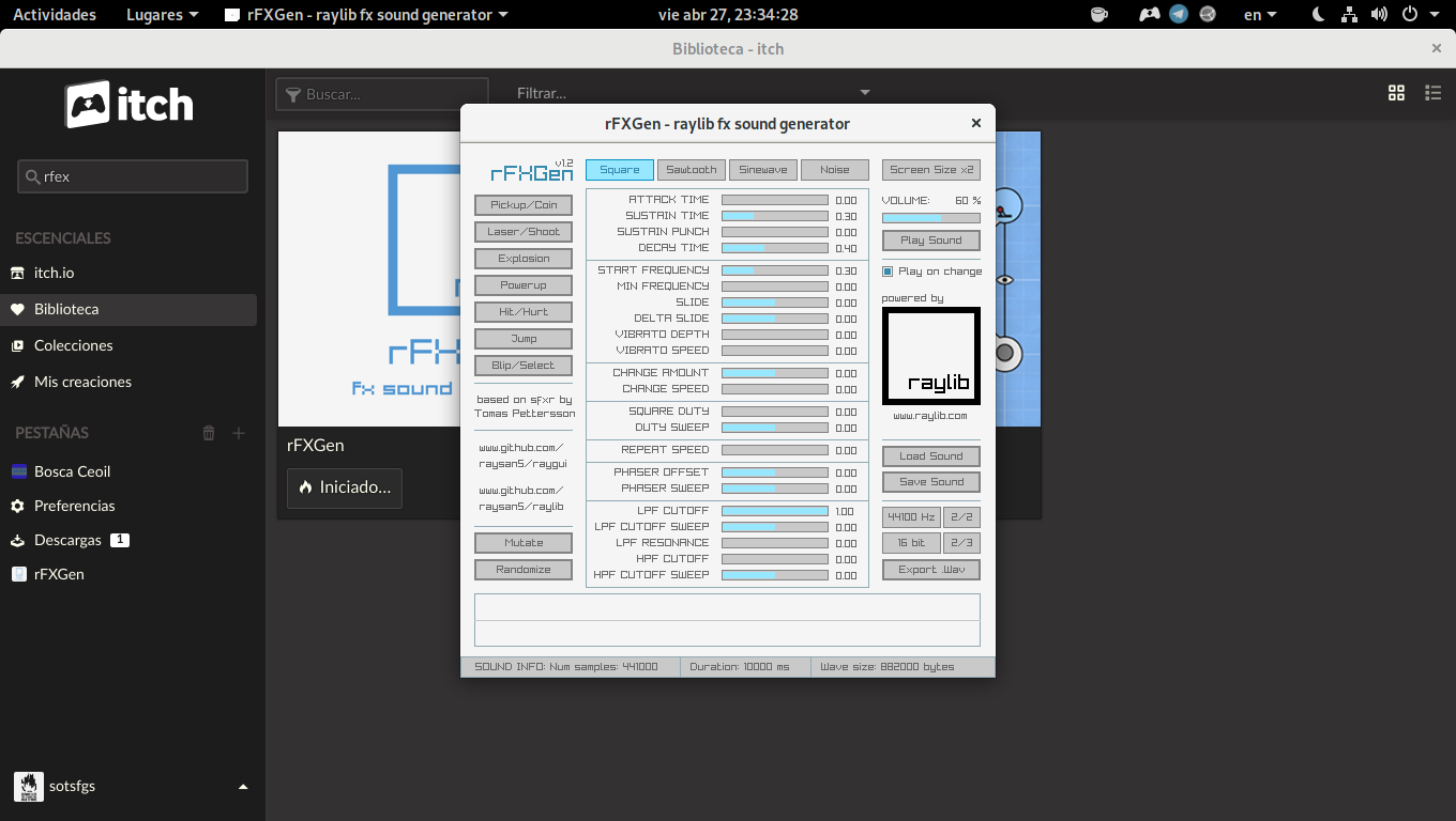 Black screen when opened on Linux · Issue #13 · raysan5/rfxgen · GitHub