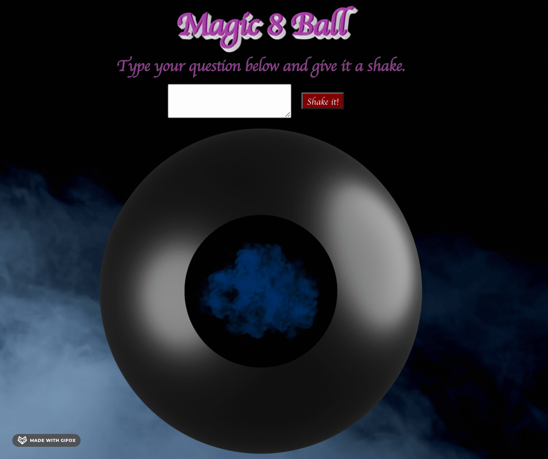 GitHub - alyciacan/magic-8-ball