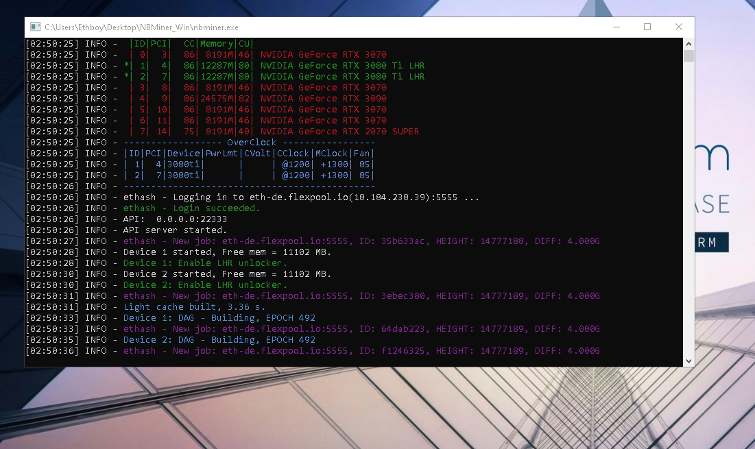 NBMiner v41.5 GPU overclock · Issue #877 · NebuTech/NBMiner · GitHub