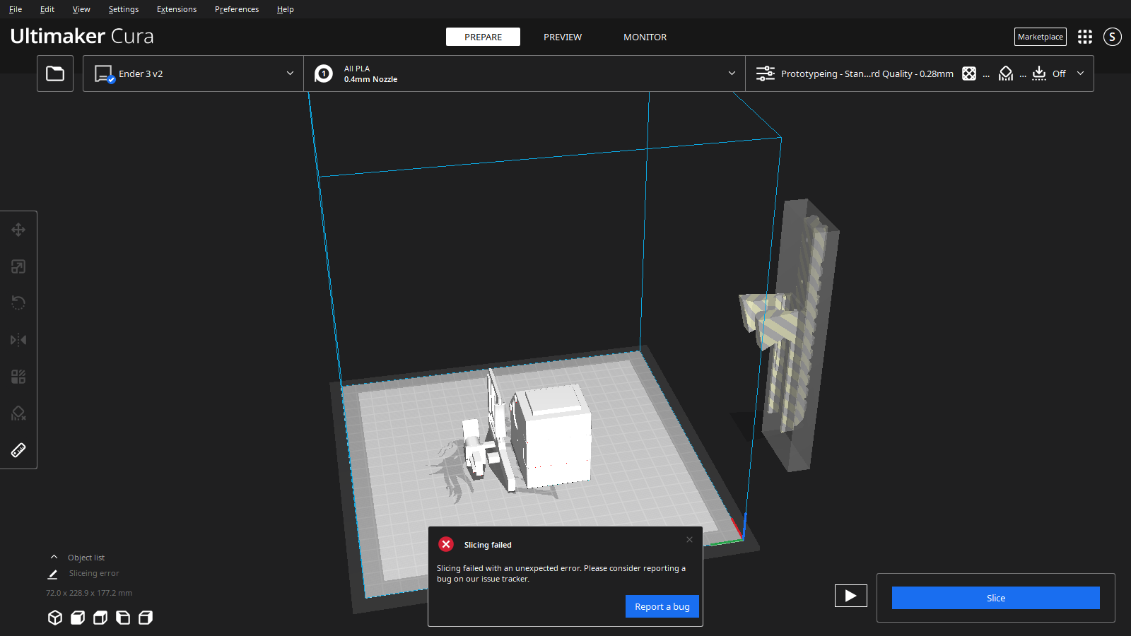 Slicing Error · Issue #12208 · Ultimaker/Cura · GitHub