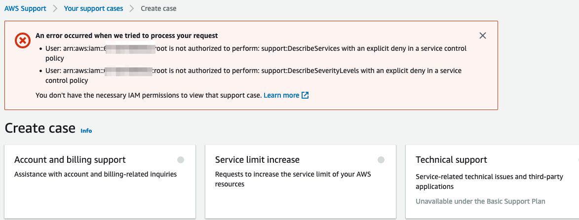[BUG] [SM] Difficult to request increase in limits for created sub ...