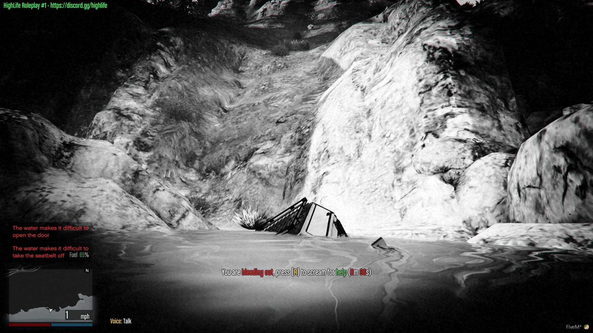 Cant get out of cars/boats/jetskis on or underwater script/mod is