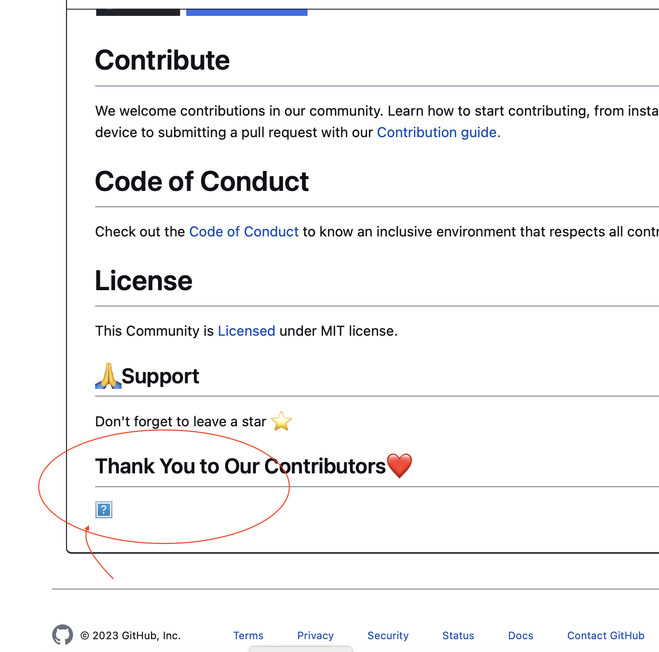 [BUG] The contributors list in the Readme is not visible · Issue 252