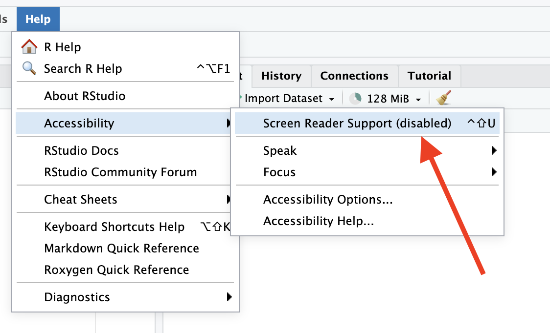 Regression: cannot enable screen reader mode · Issue #13710 · rstudio ...