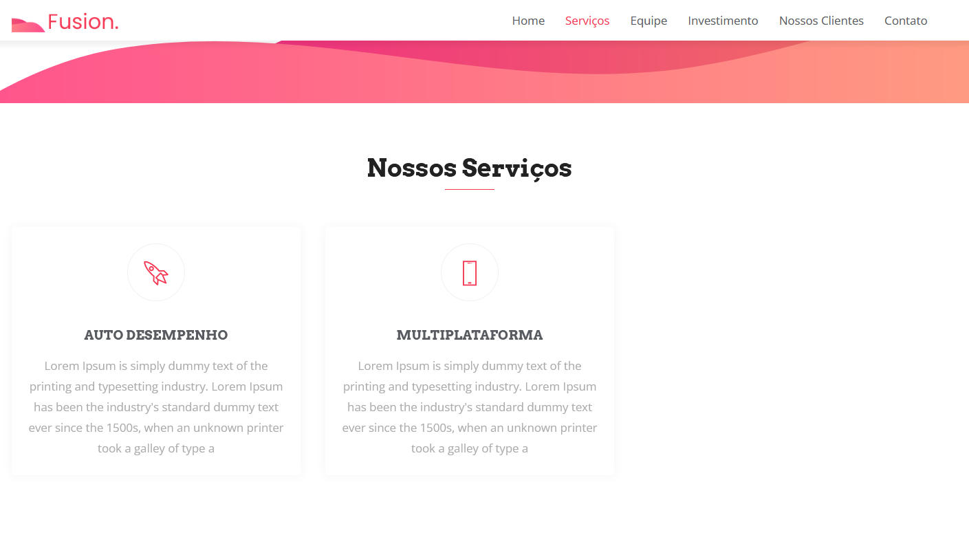 SERVIÇOS