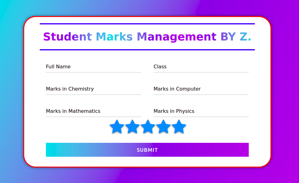 GitHub - mzain321/Students-Marks-Management-Form-HTML-CSS-