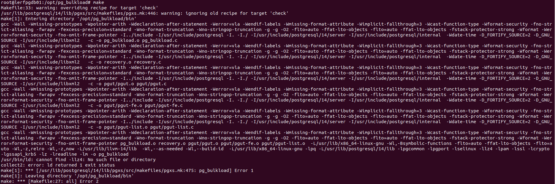 Compile Error in Ubuntu LTS 22.04 · Issue #126 · ossc-db/pg_bulkload ...