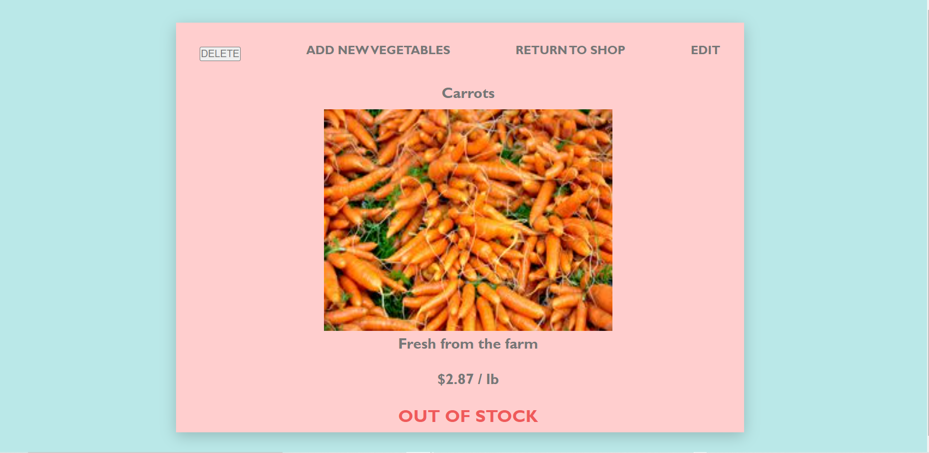 GitHub - EricAning1/PROJECT2-vegStore