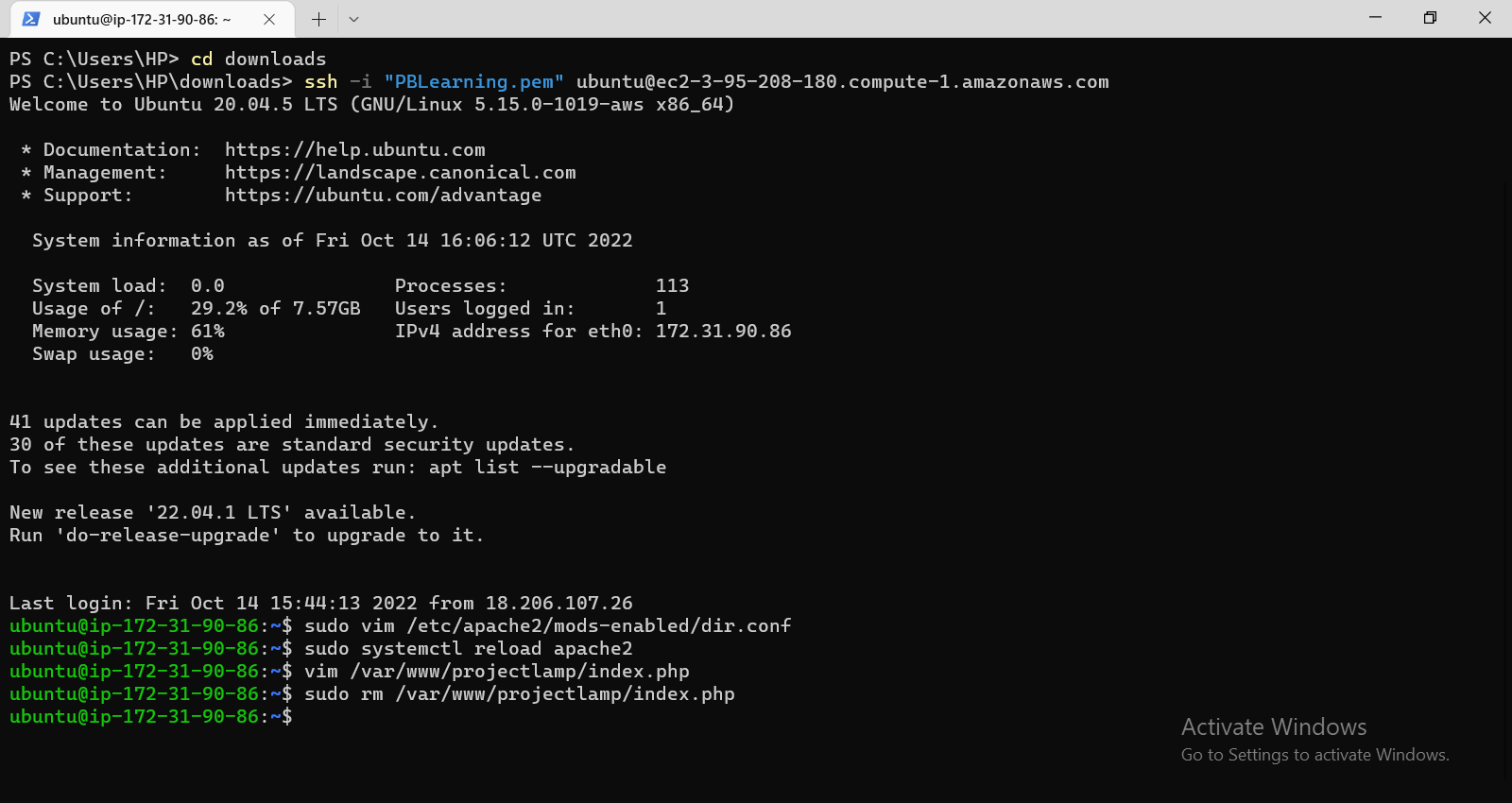 php enabled site 1 · Issue #7 · fatheroye/darey.io-pbl · GitHub