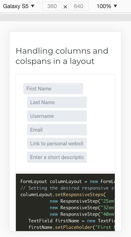 Wrong component alignment on mobile · Issue #1613 · vaadin/flow ...
