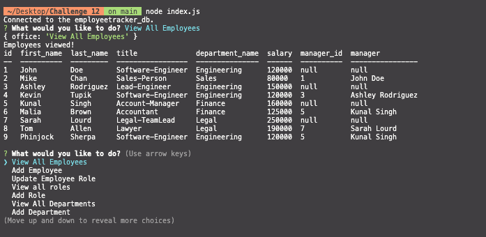 GitHub - pjsherpa/Employee-Tracker