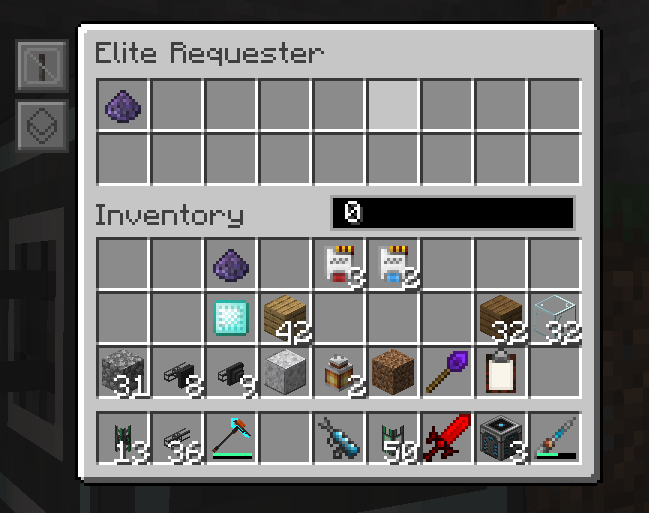 [Cable Tiers] all extra requesters don't save item amount when closed ...