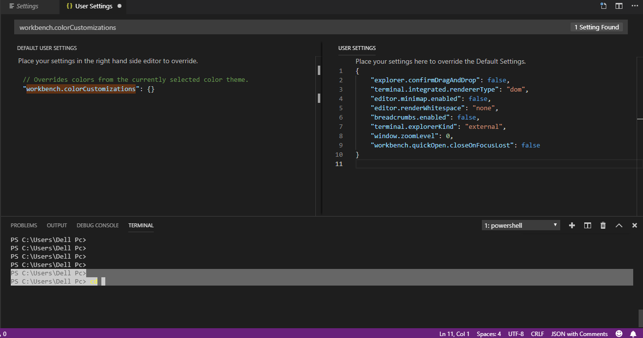 not able to get back default color scheme. · Issue #66965 · microsoft ...