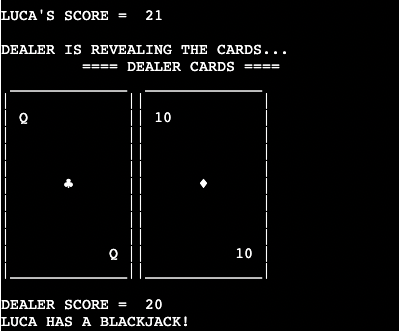 GitHub - funkybeppe/hit-or-stand: A BlackJack game ran in Python ...
