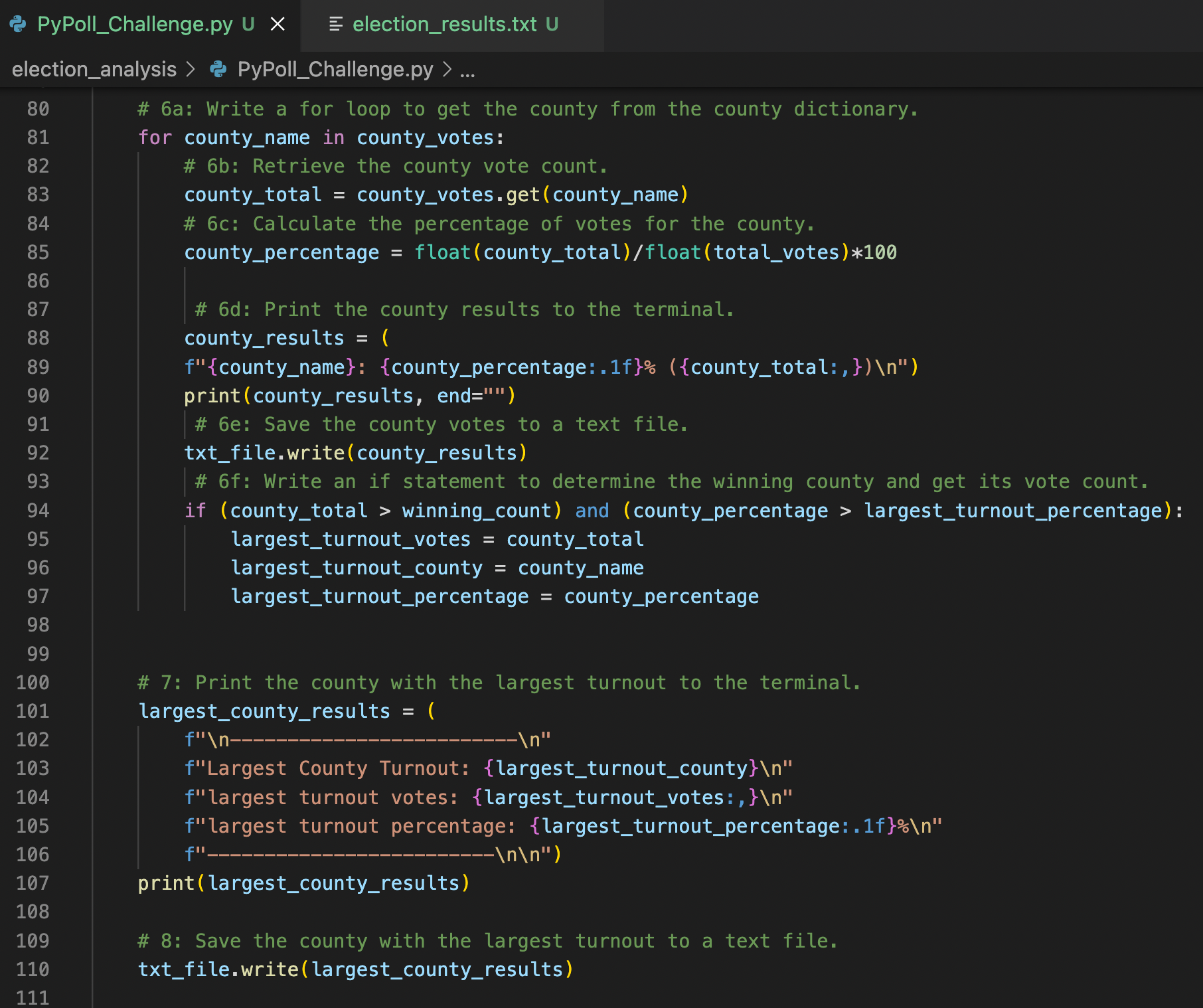 GitHub - ljvince/election_analysis: module 3 challange