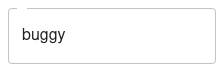 label set to empty string
