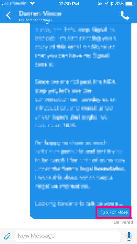 Long text messages get clipped and unseeable at the bottom · Issue ...