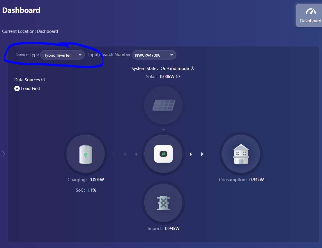 Growatt batteries not showing in integration. Only 1 data logger had