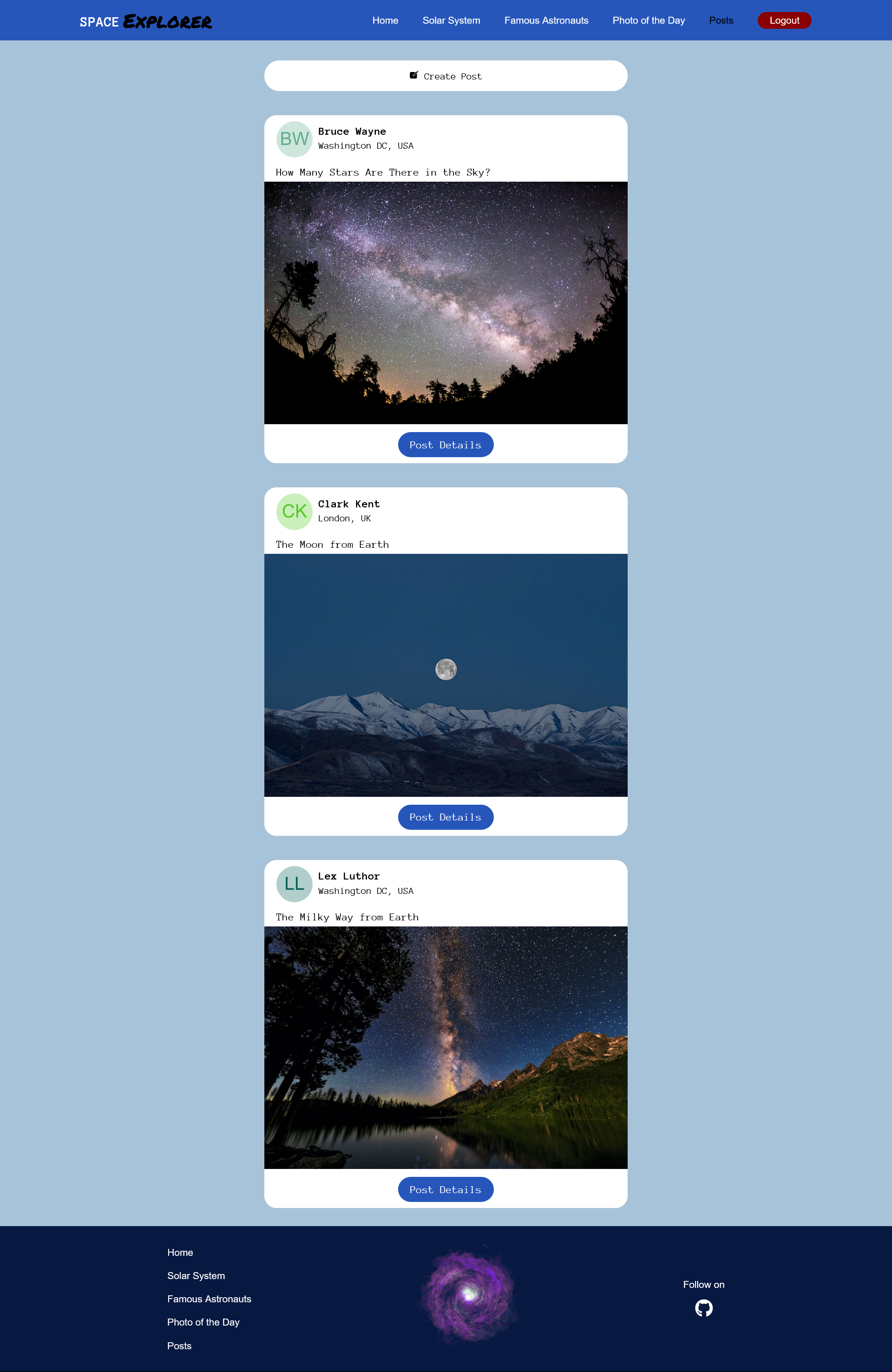 GitHub - ivaylokarafeizov/space-explorer: Here is uploaded the React ...