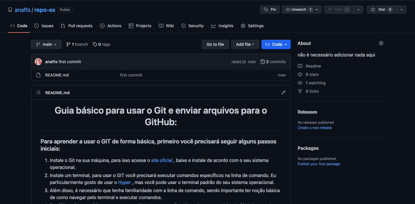 GitHub - anafts/Git-and-GitHub: Tutorial básico de como usar o git e ...