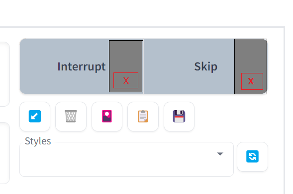 Add delete option to interrupt or skip buttons [Feature Request ...