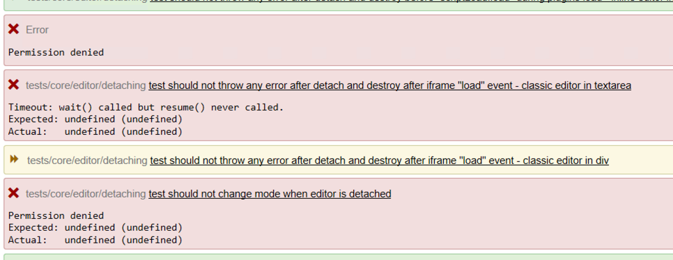 Failing test tests/core/editor/detaching · Issue #3714 · ckeditor ...