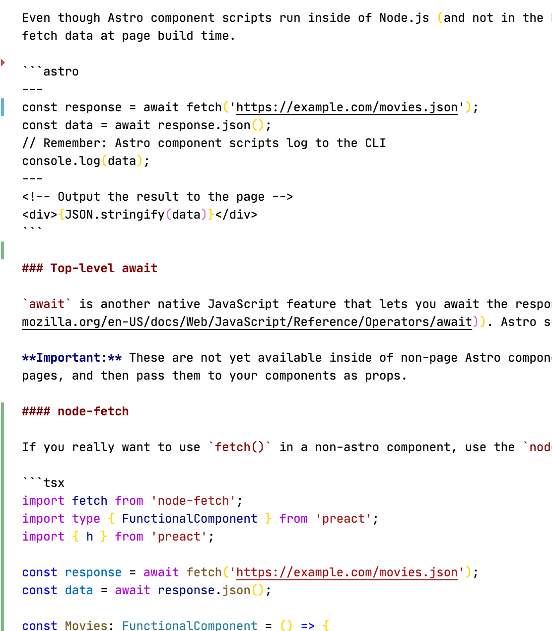VSCODE: VSCode/LSP support for highlighting Astro embedded in Markdown ...