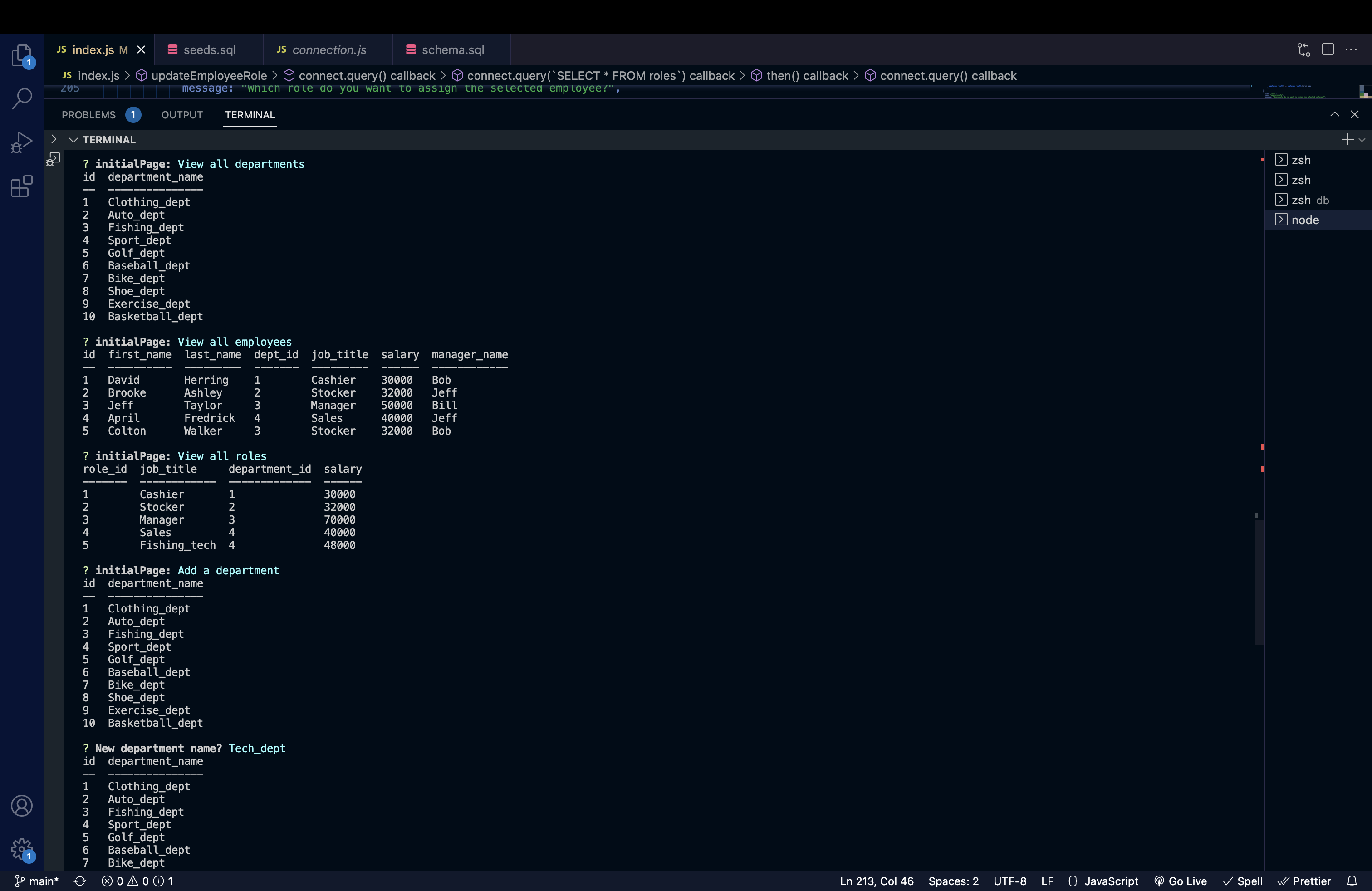 GitHub - davidherring1998/Employee-Tracker