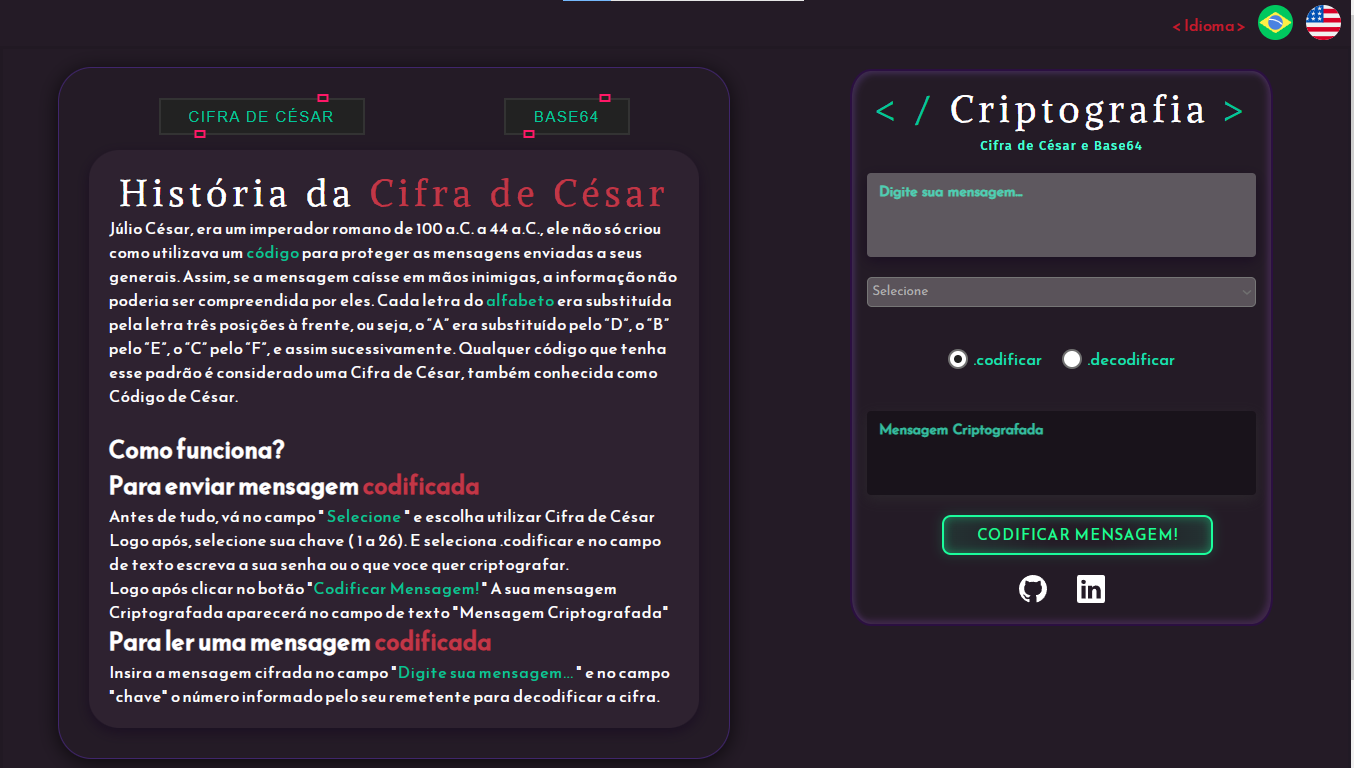 GitHub - Ziiron1/Cryptography-CipherCaesar: Caesar Cipher