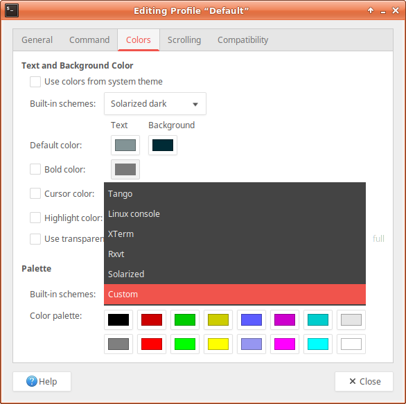 gnome-terminal-color-schemes