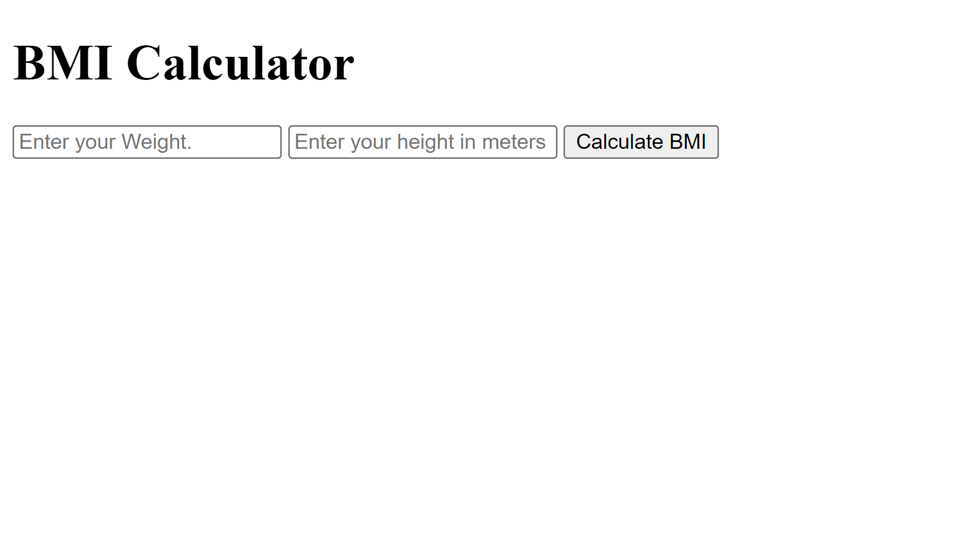 GitHub ShaikSohail72/BMICalculator BMI Calculator to calculate
