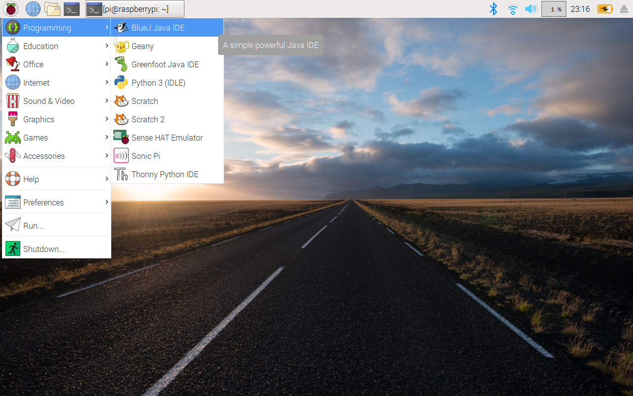 Raspbian_2019 04_application_menu