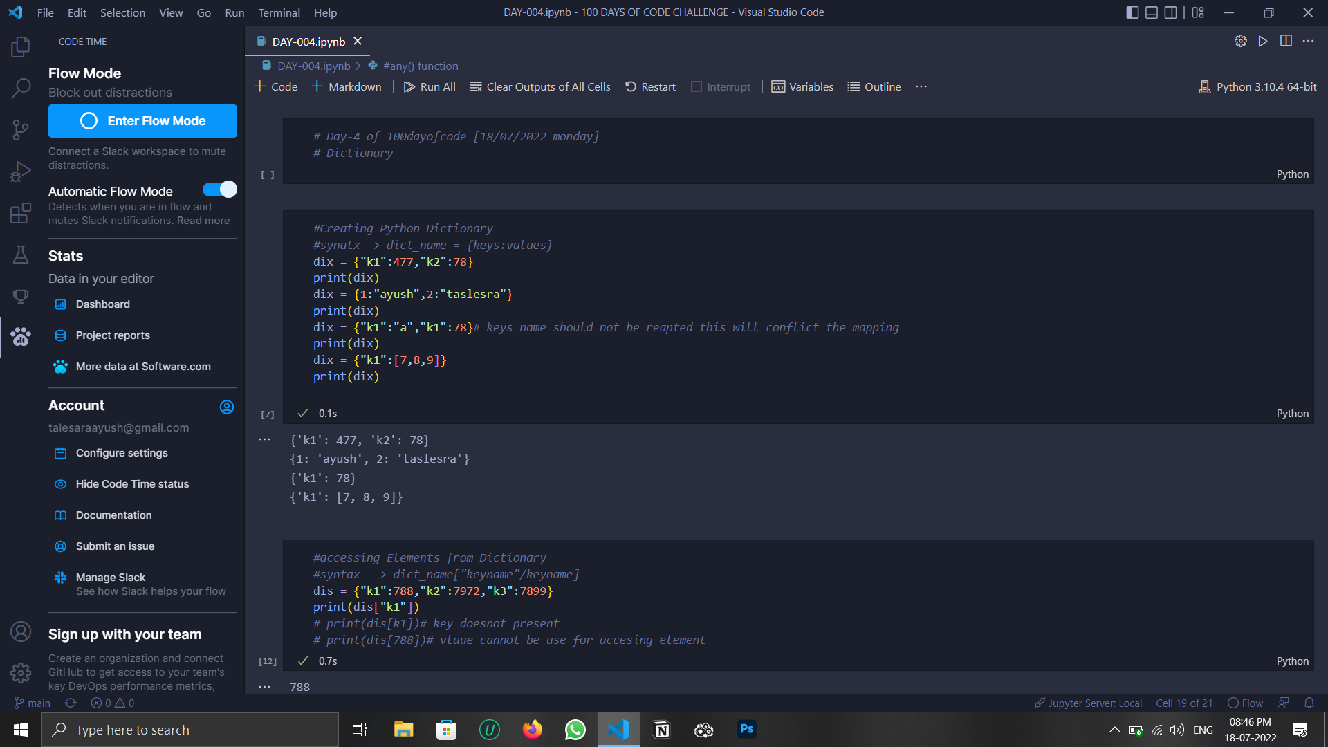 GitHub - Ayusht777/100-DAYS-OF-CODE-CHALLENGE