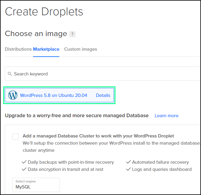 Cannot create a Supabase Postgres DigitalOcean Droplet following the