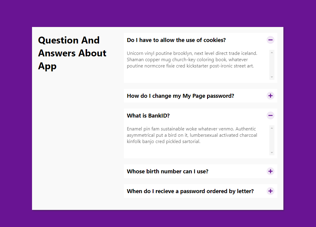 GitHub - georgi-react-dev/accordion: Simple accordion Q&A app ( with ...