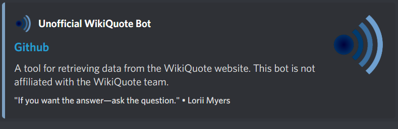 GitHub - katherine-wilson/wiki-quote-bot-discord: Bot for the Discord ...