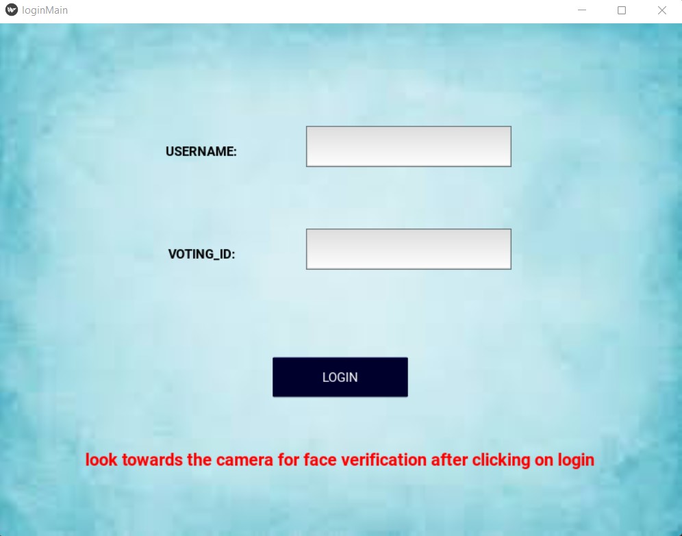 GitHub - SimranModi007/Voting-system-using-face_recognition: E-Vote one ...