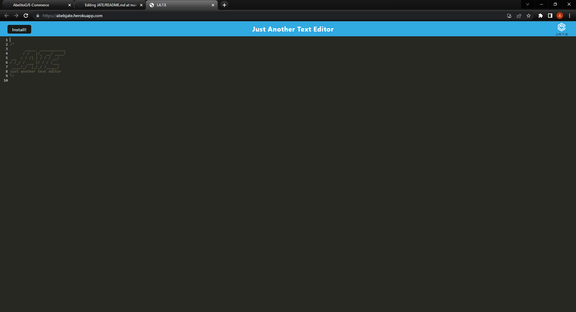 Github Abelitog Jate