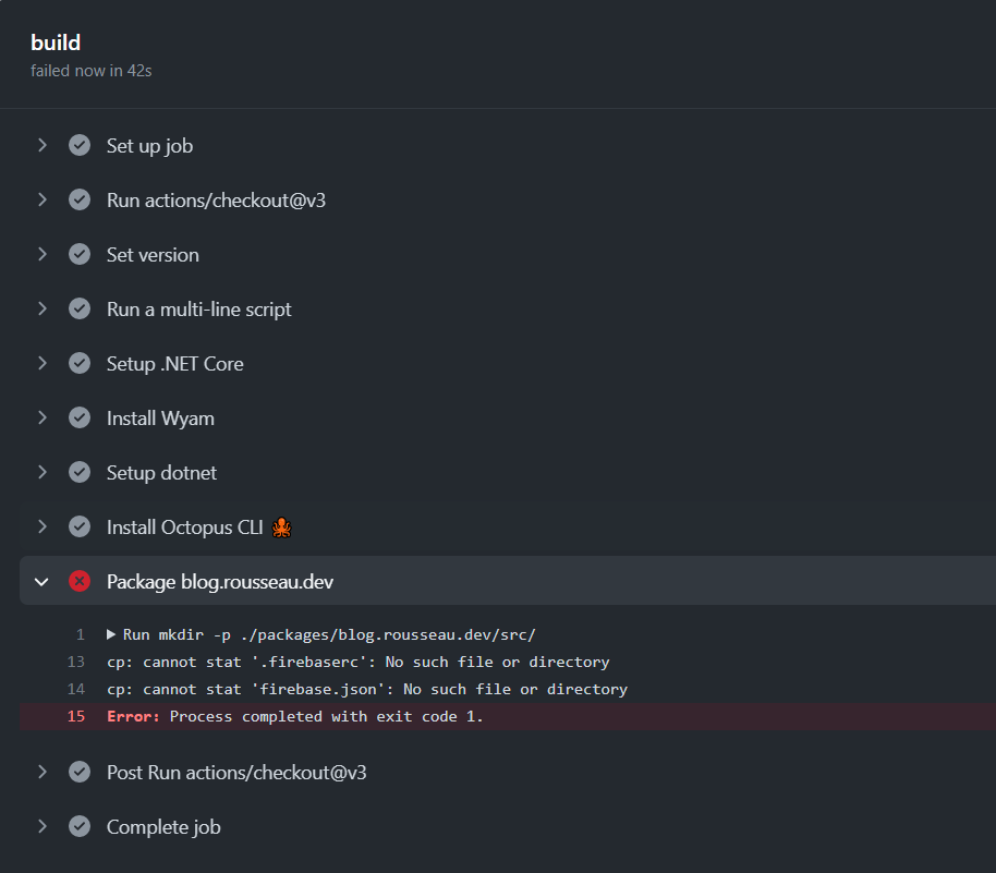 GitHub action Build job failing · community · Discussion #27341 · GitHub