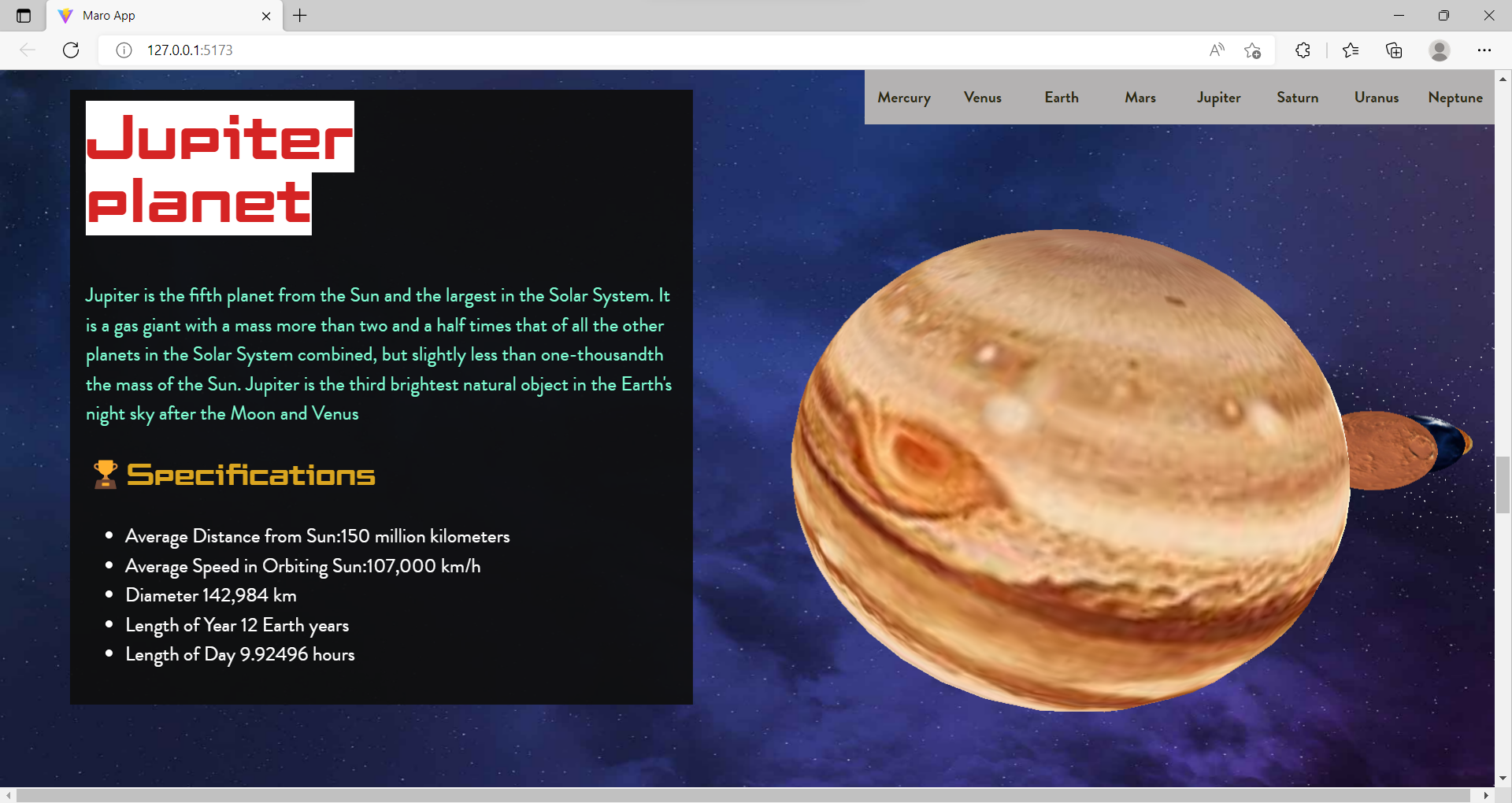 GitHub - MarwanElsays/3D-Planet-Website