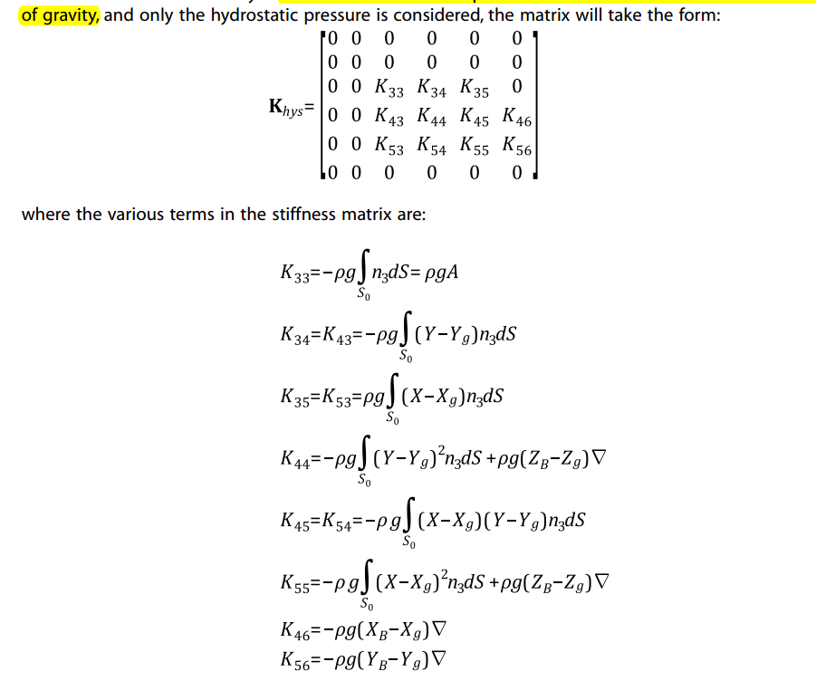 [BUG] Hydrostatic restoring matrix · Issue #1028 · WEC-Sim/WEC-Sim · GitHub