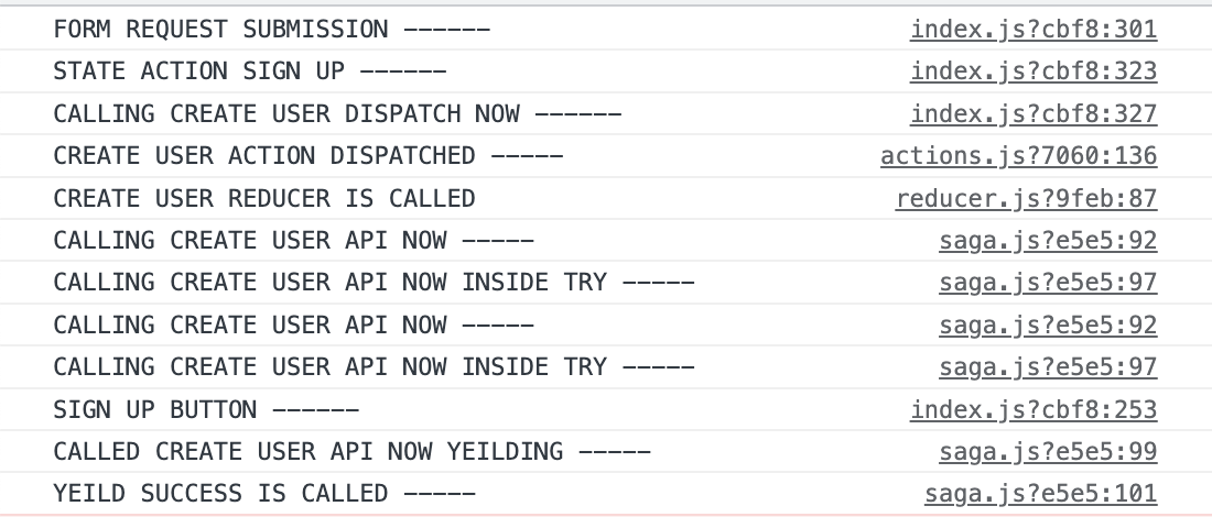 Redux Saga API is being called twice yet the action is dispatched only ...