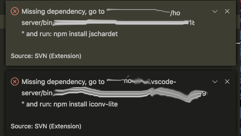 Missing dependency error on remote vscode · Issue #1024 · JohnstonCode ...