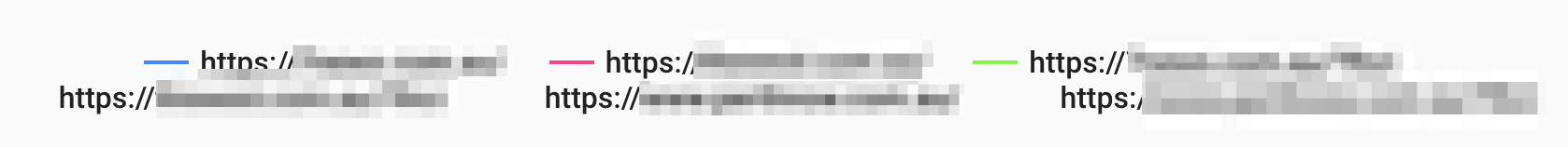 lighthouse legend with six urls three with colours three without