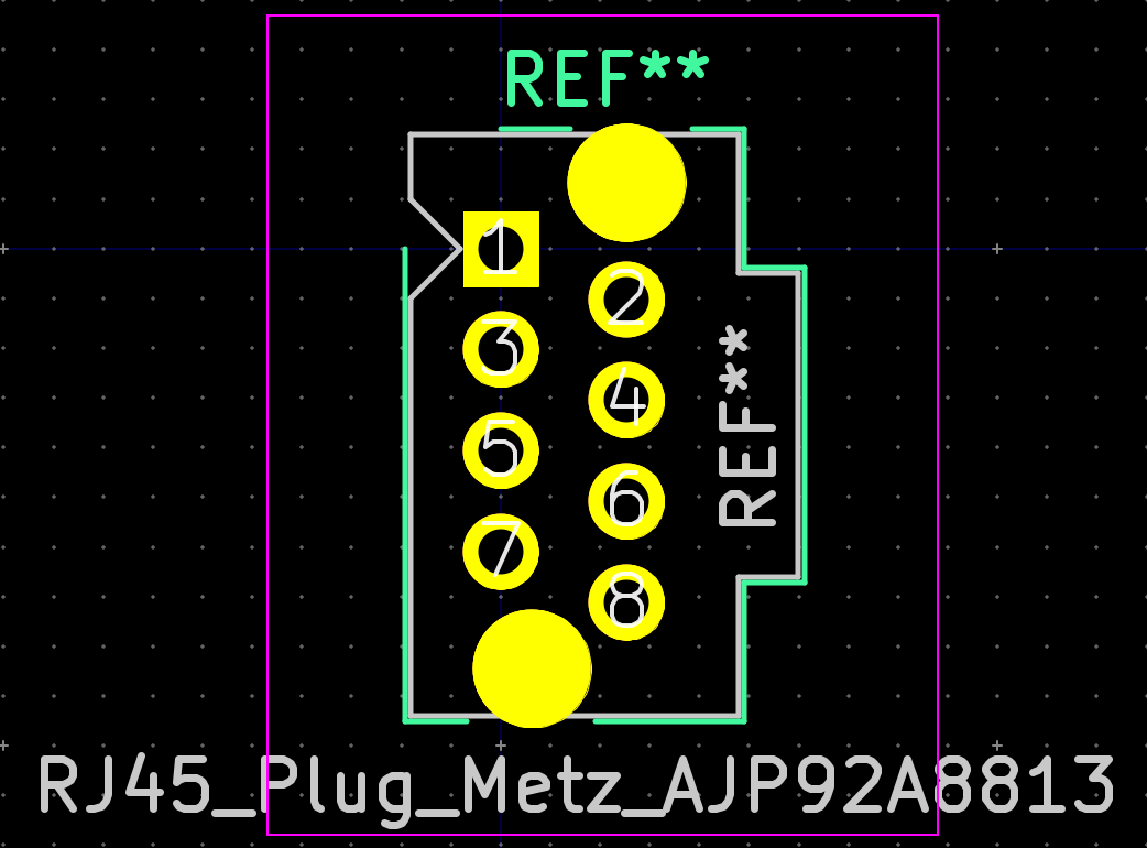 RJ45 connectors all have different styles · Issue 1955 · KiCad/kicad