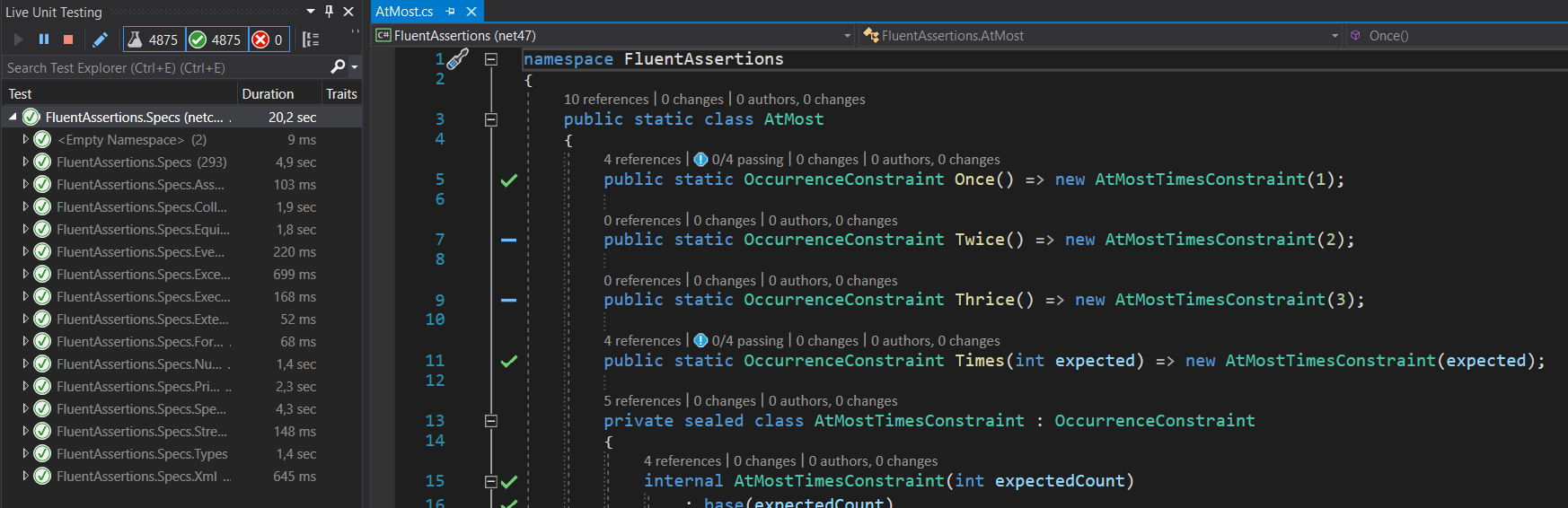 Support Live Unit Testing · Issue #1592 · fluentassertions ...