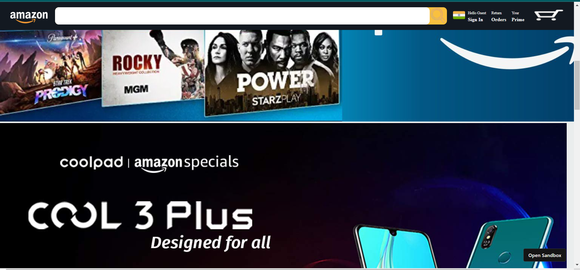 amazon-clone - Codesandbox