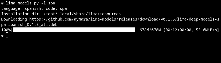 Add models to docker · Issue #158 · aymara/lima · GitHub