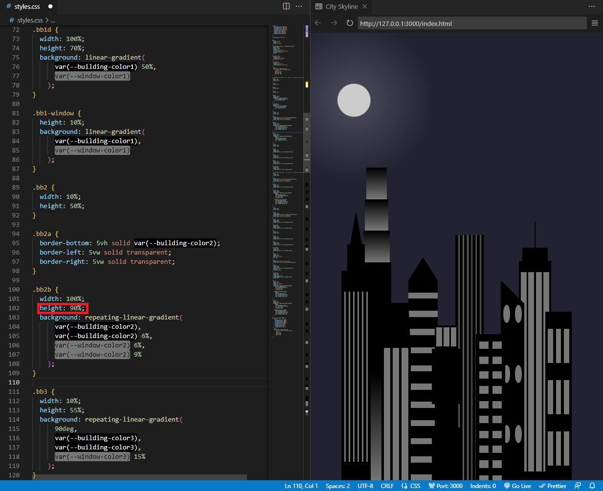 Step 49 onwards City Skyline Project · Issue #46752 · freeCodeCamp ...